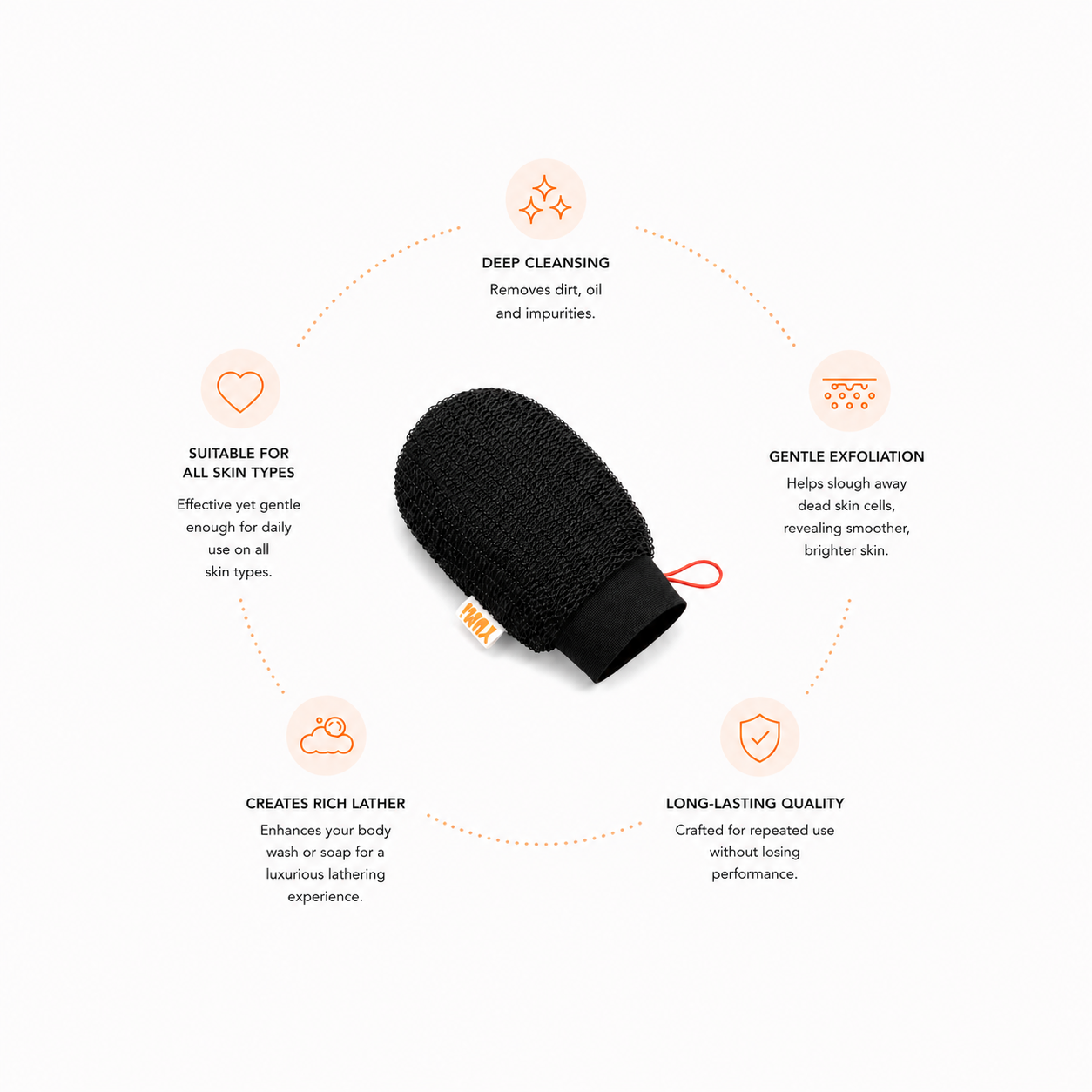 YUMI African Net Exfoliating Glove - PRE ORDERS ONLY